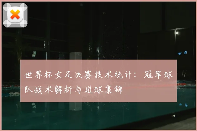 世界杯女足决赛技术统计：冠军球队战术解析与进球集锦